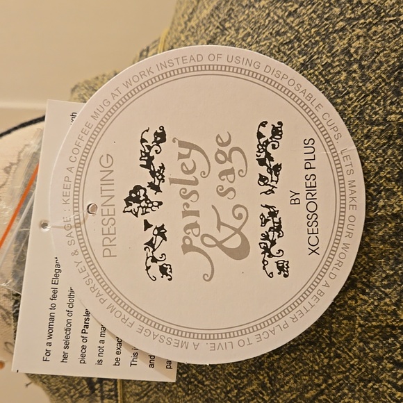 NWT Parsley & Sage gray fancy stitched blouse Sz 3X - Picture 6 of 9